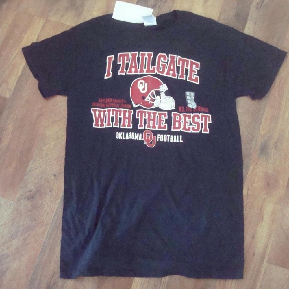 OKLAHOMA SOONERS TAILGATE FOOTBALL SHIRT DEADSTOCK VINTAGE S3
